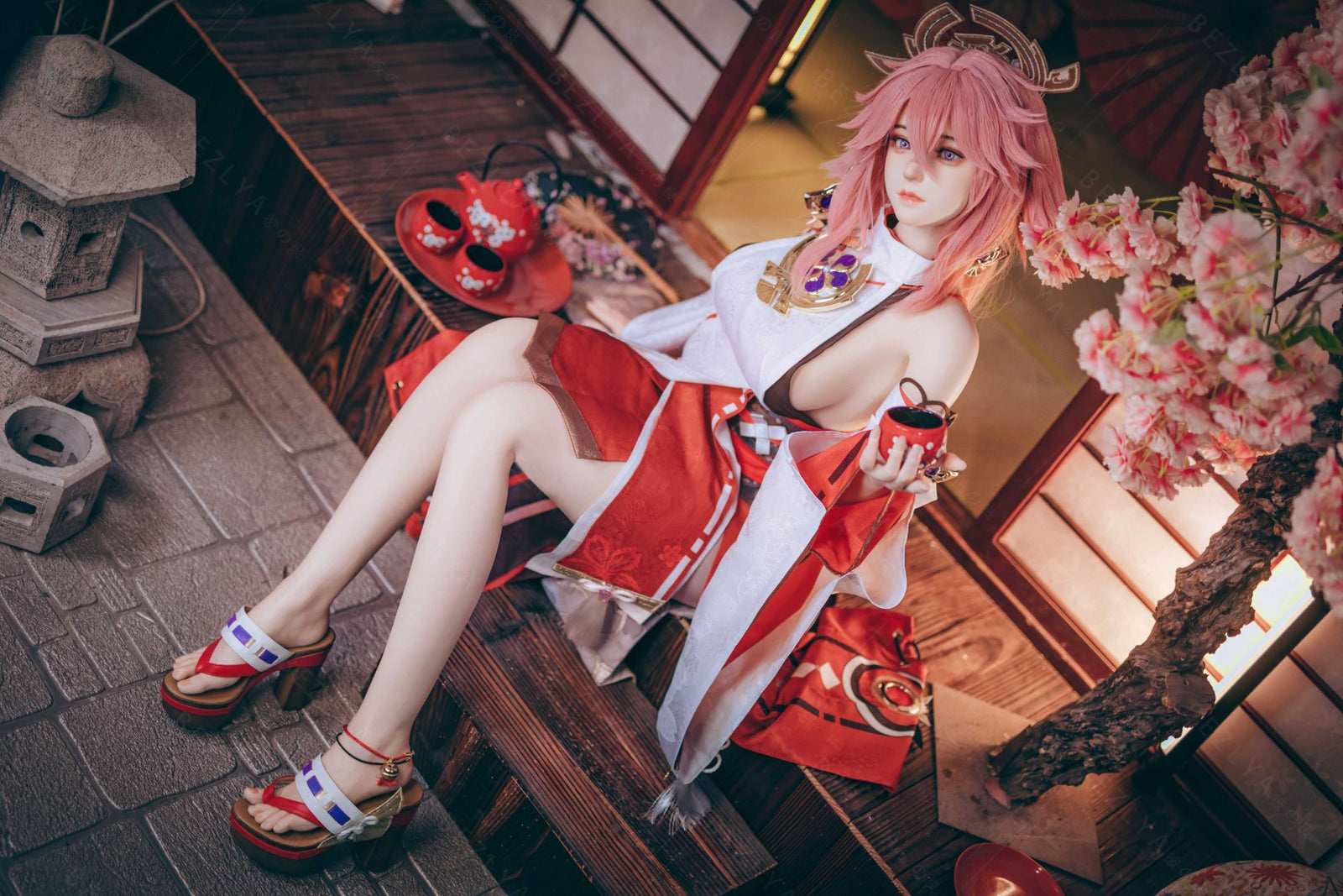 Yae Miko Sex doll (Bezlya Doll 155cm E-cup 2.2CF silicone)