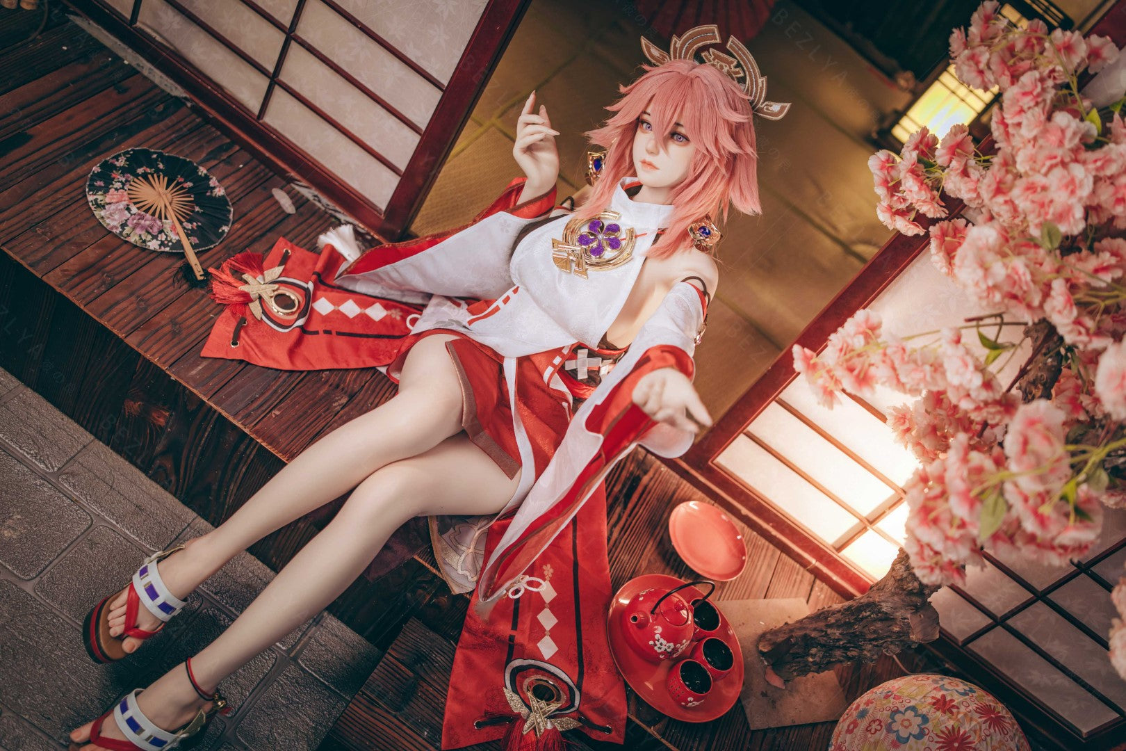 Yae Miko Sex doll (Bezlya Doll 155cm e-cup 2.2cf silicone)