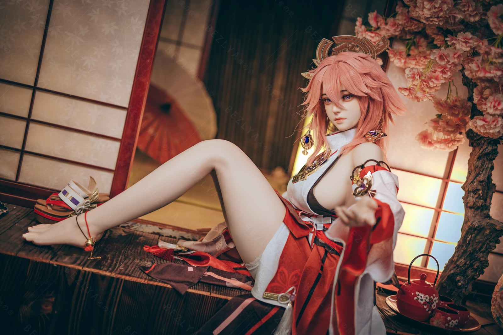 Yae Miko Sex doll (Bezlya Doll 155cm E-cup 2.2CF silicone)