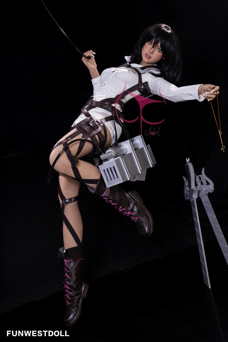 Mikasa Chloe Sex doll (FunWest Doll 159cm A-cup #035 TPE)