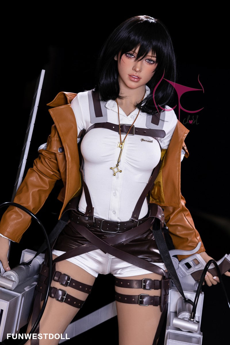 Mikasa Chloe Sex doll (FunWest Doll 159cm A-cup #035 TPE)