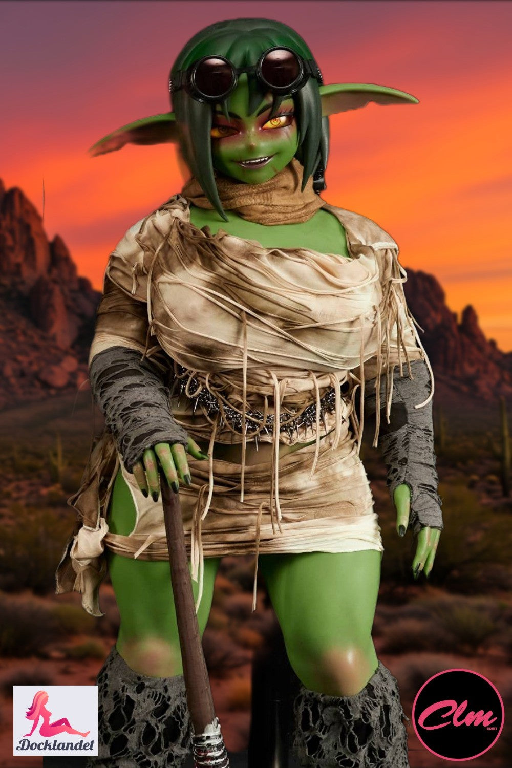 Barza is a 120 cm tall orc sex doll from the fire Climax Doll. The body and appearance are based on their popular smaller orc doll Zarga. This is a truly unique doll and a must for those of you who are a fan of orcs or goblins. This doll's appearance can of course be modified as desired (no extra cost). We have previously received orders for both brown and blue versions of this charming orc!