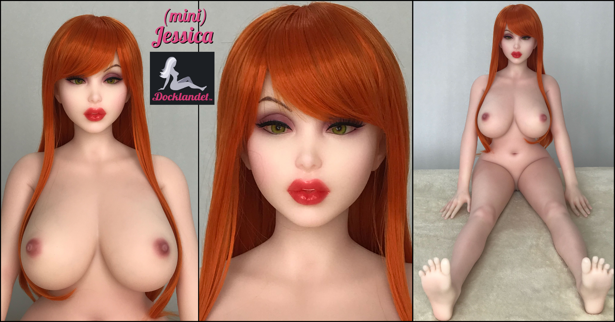 Jessica Rabbit Sex Doll Mini Piper Doll Silicone 100 cm