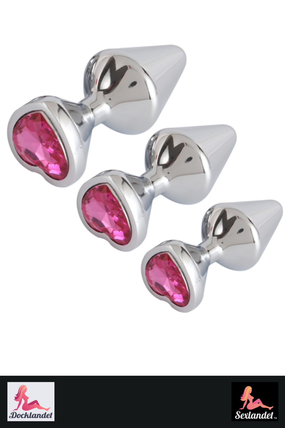 Buttplug in Aluminum - Set of 3 Sizes