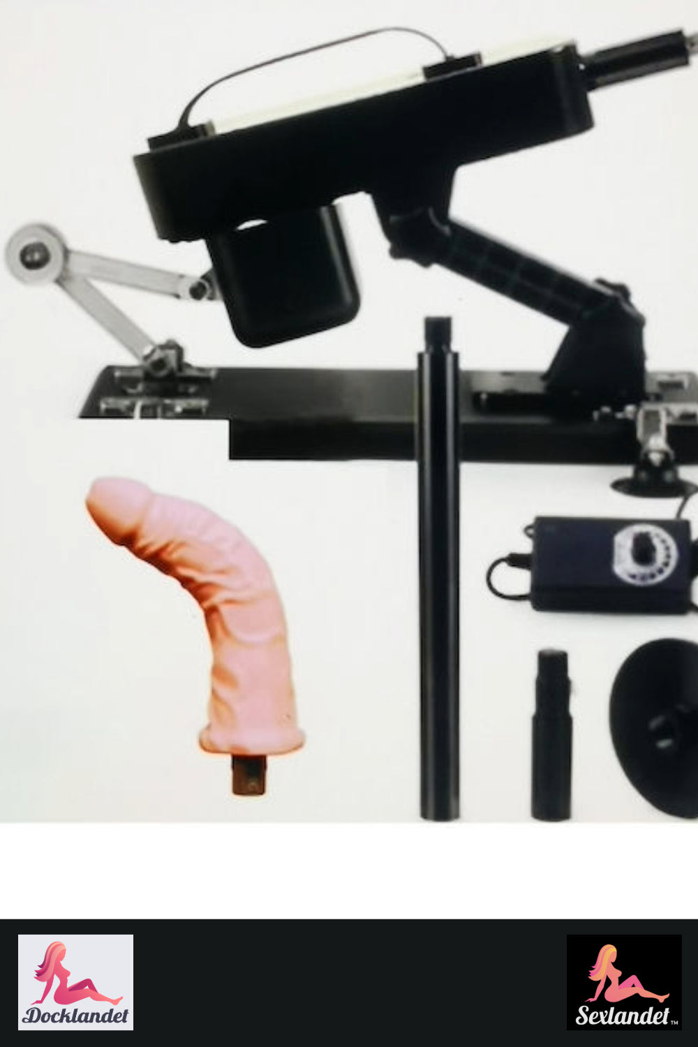 Compact and Powerful Sex Machine with Adjustable Angle (with suction cups)