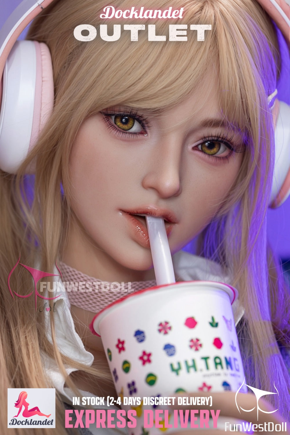 Alice Sex doll (FunWest Doll 159cm A-cup #038 TPE) EXPRESS THE OUTLET