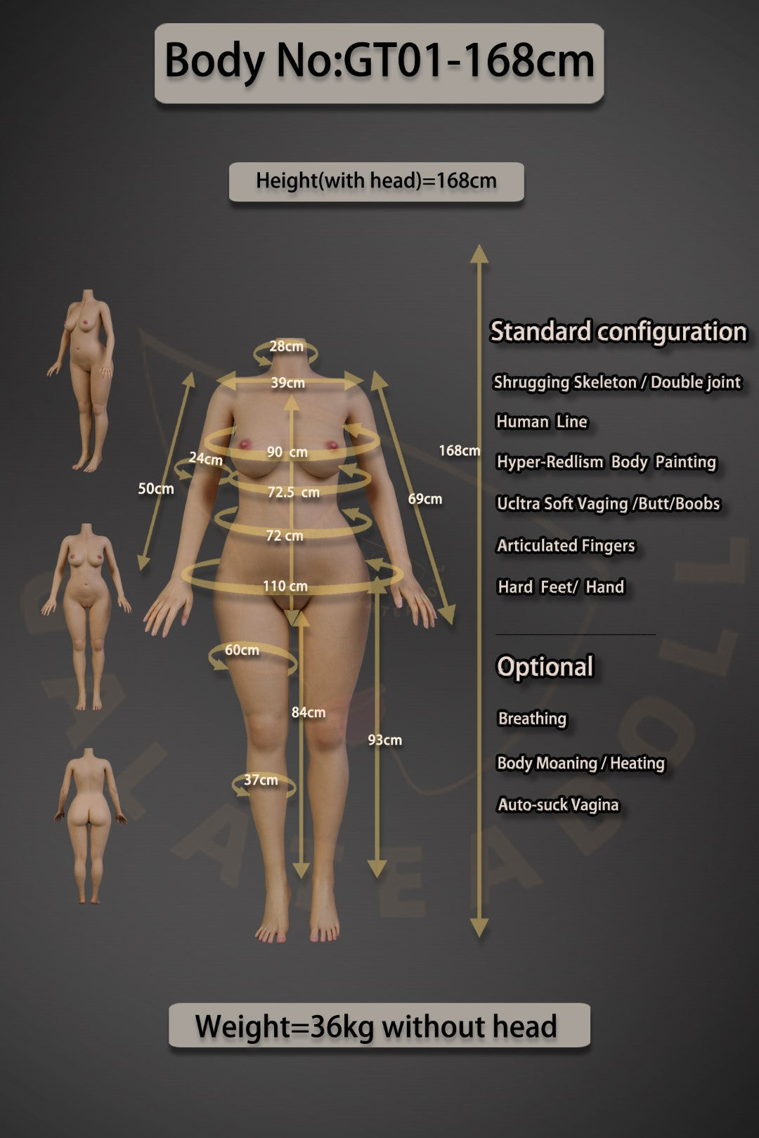 Agnes Sex doll (Galatea Doll 168cm C-cup #050 silicone)