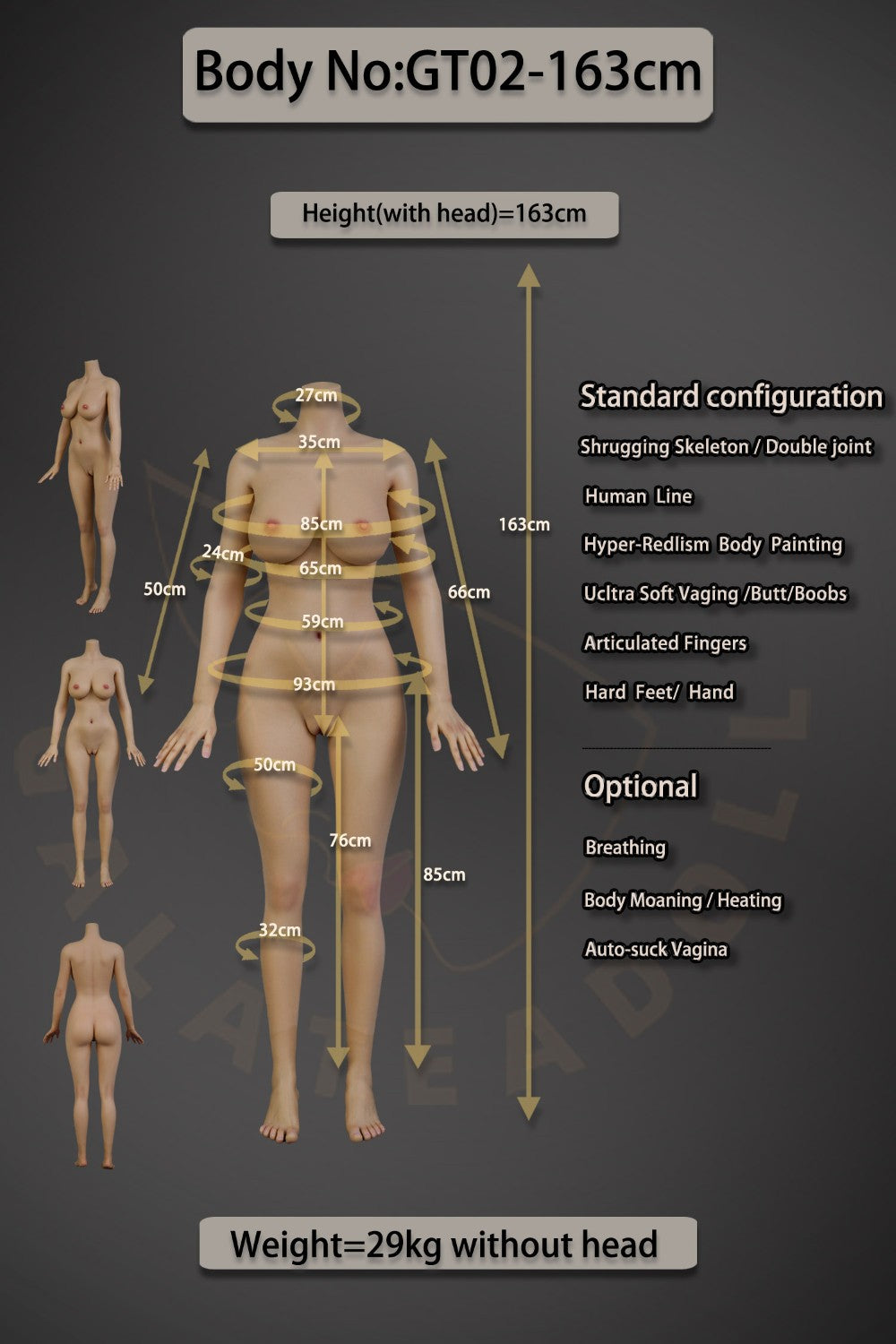 Molly Sex doll (Galatea Doll 163cm d-cup #135 silicone)