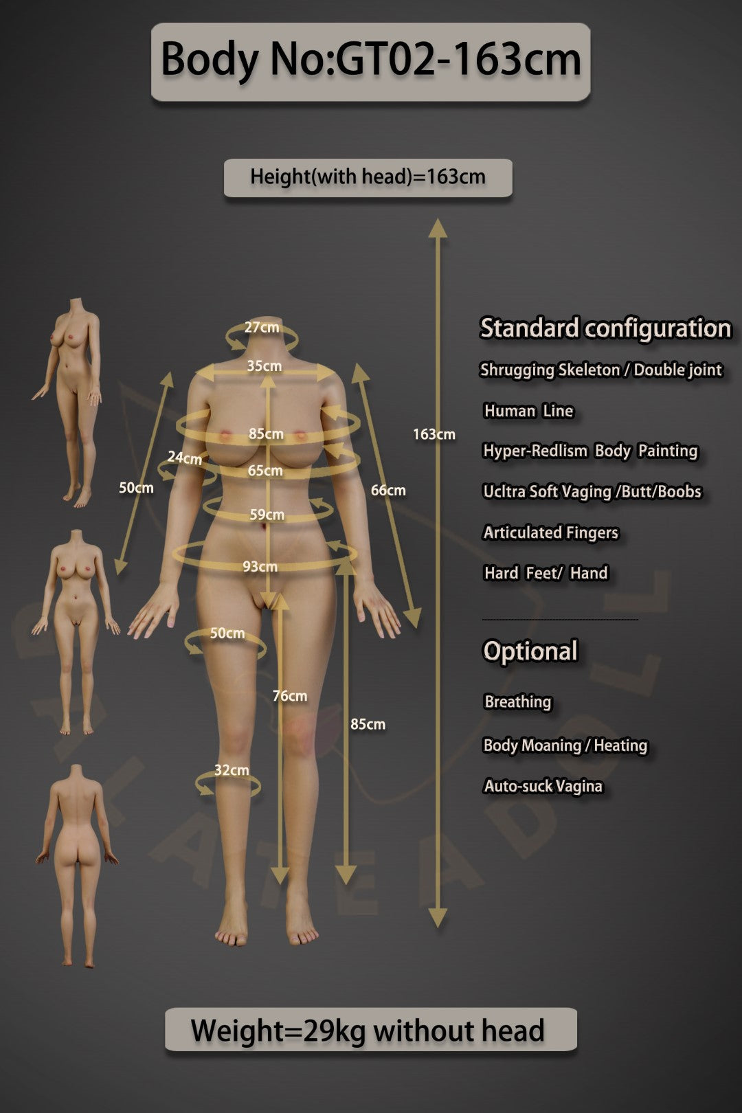 Ally Sex doll (Galatea Doll 163cm d-cup #050 silicone)