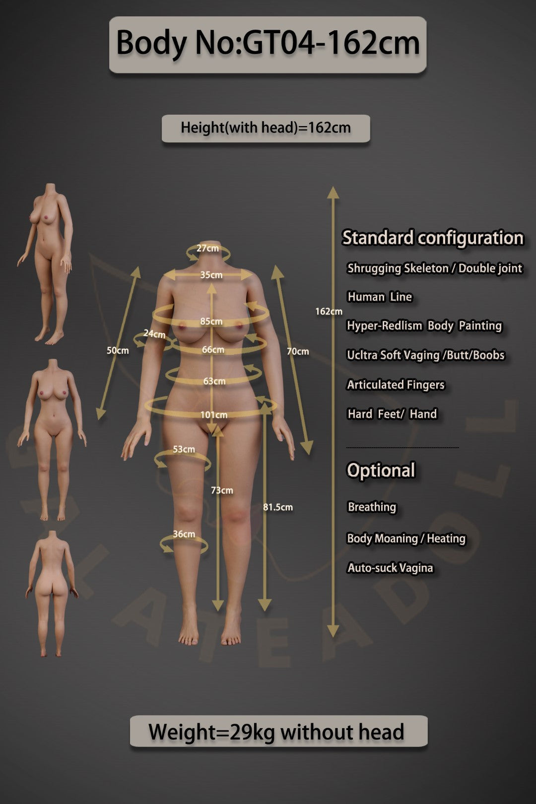 Zabina Sex doll (Galatea Doll 162cm C-cup #108 silicone)