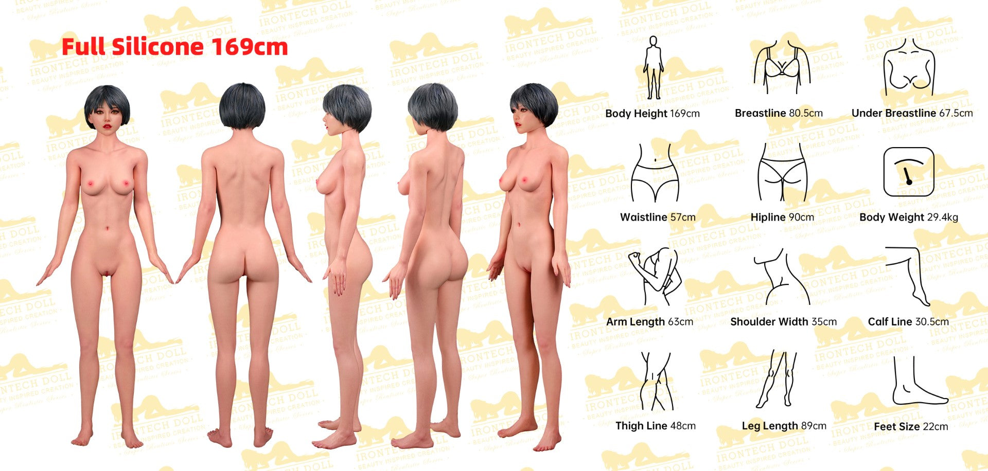 Layla Sex doll (Irontech Doll 169cm c-cup S39 silicone)