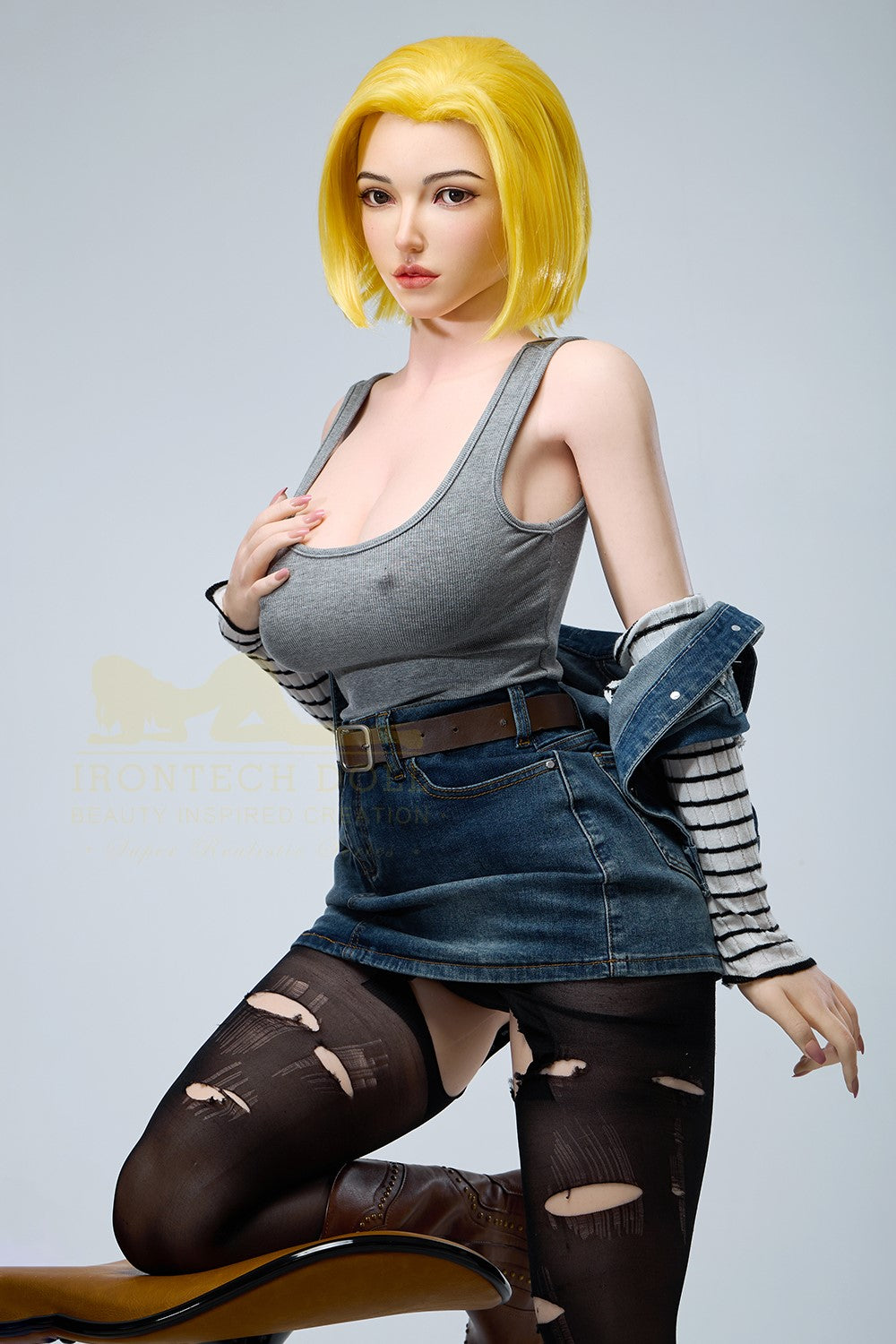 Joline Android 18 Sex doll (Irontech Doll 159cm G-cup S41 silicone)