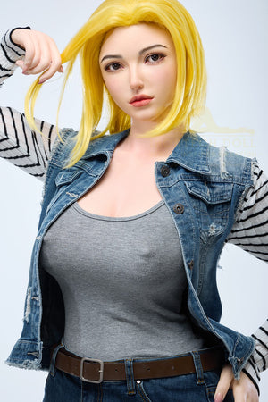 Joline Android 18 sex doll (Irontech Doll 159cm g-cup S41 silicone)