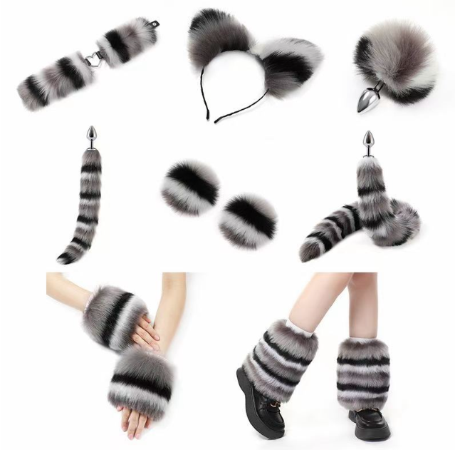 Furry Outfit In Colorful Fur (Set of 11 pieces)
