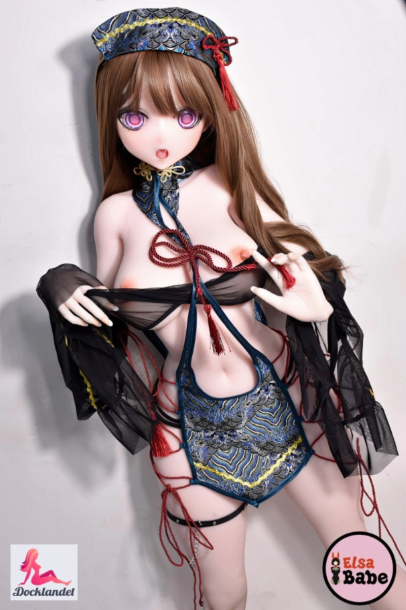 Hanamori Kaori is a curvy 140 cm tall animesex doll with large breasts. This one Elsa Babe sex doll has a charming anime look and is made of soft silicone of the highest quality.