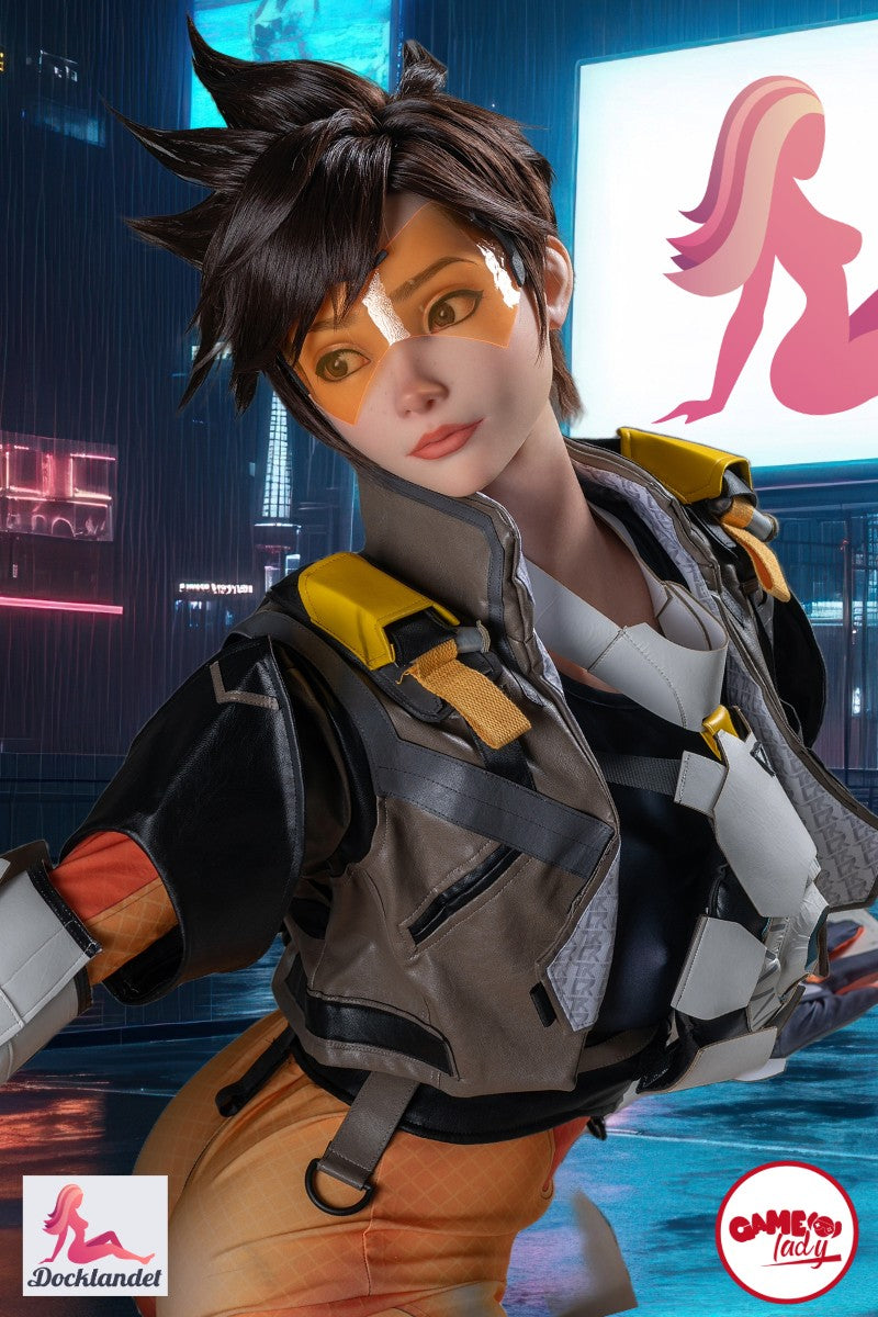 Tracer Sexdocka (Game Lady 167cm D-Kupa No.29-1 Silikon) Overwatch Real Doll
