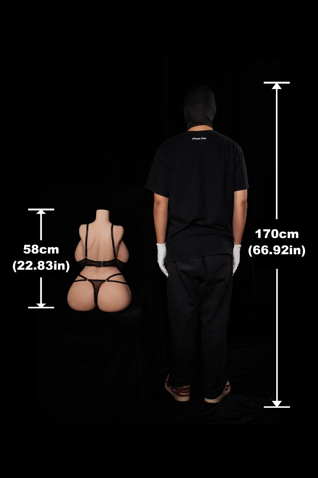 Curvy Torso Sexdocka (Climax Doll ULW 58cm I-kupa Silikon)