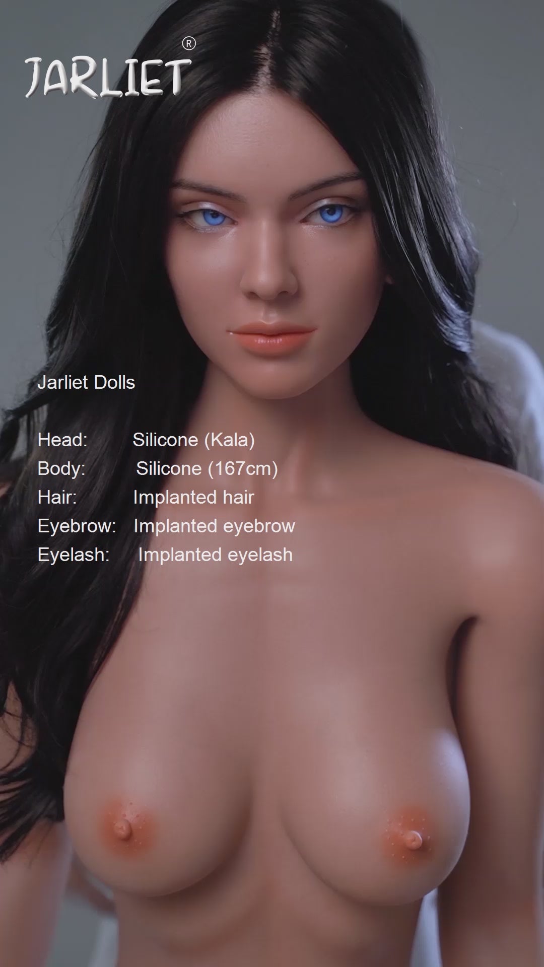 Bald Sex doll (Jarliet 167cm B-cup silicone)