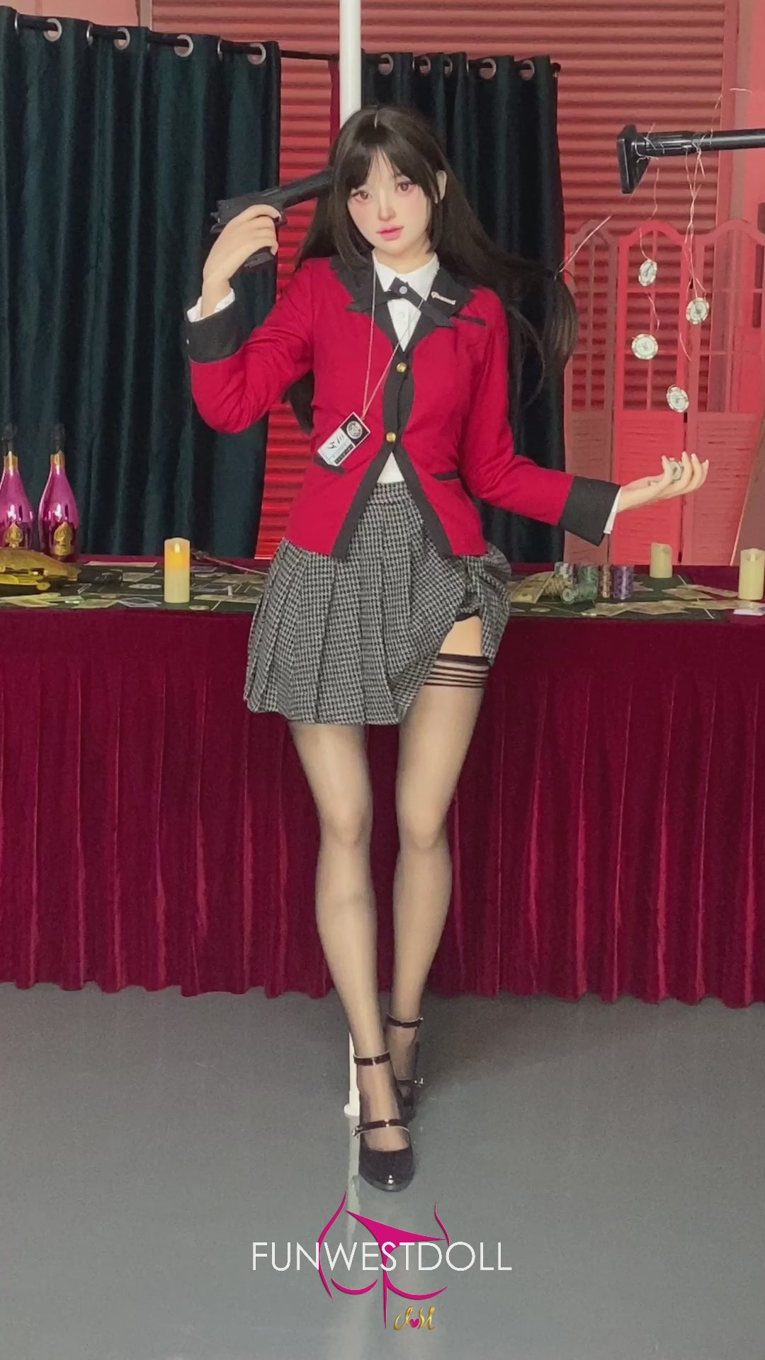 Yumeko Jabami Sex doll (FunWest Doll 159cm A-cup #038S silicone)