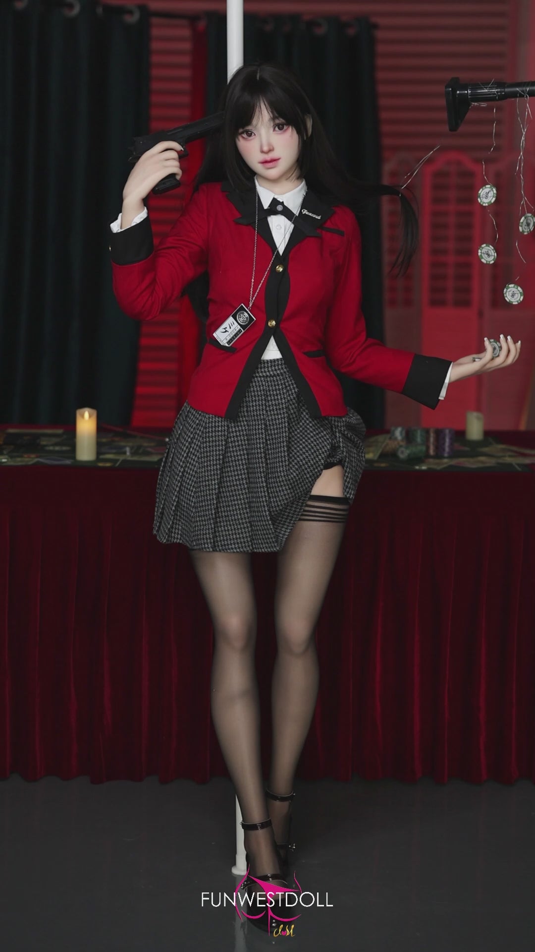 Yumeko Jabami Sex doll (FunWest Doll 159cm A-cup #038S silicone)