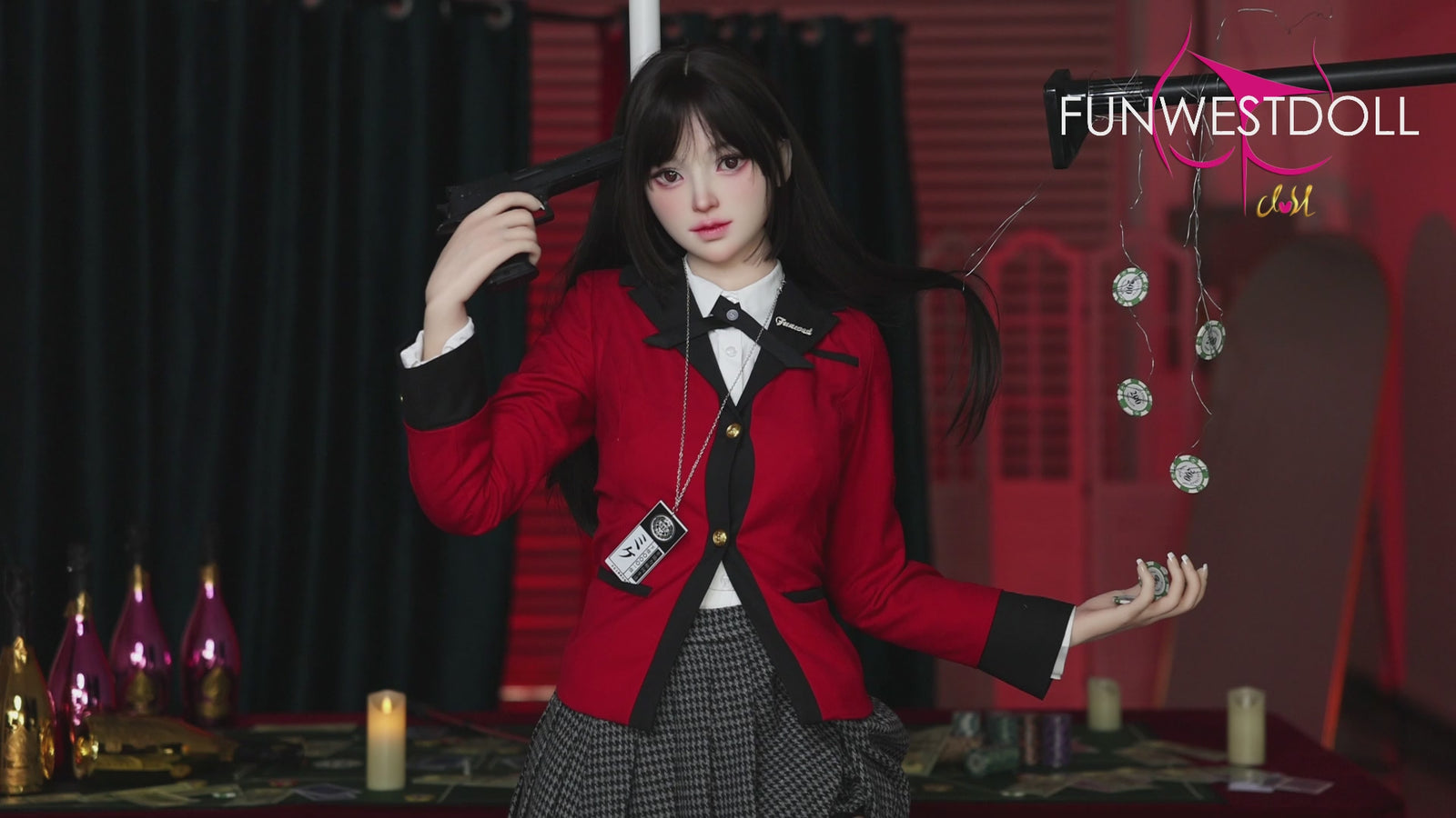 Yumeko Jabami Sex doll (FunWest Doll 159cm A-cup #038S silicone)