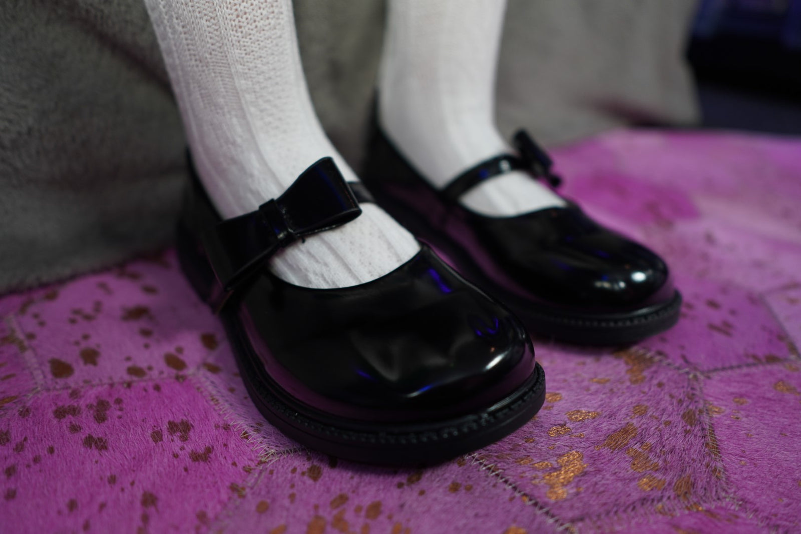 Shoes for sex doll (black, varnish)